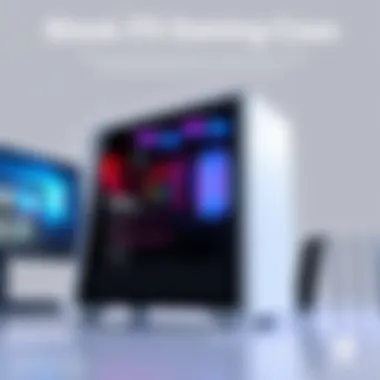 A sleek ITX gaming case showcasing compact design and modern aesthetics