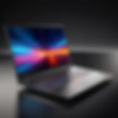 Sleek Lenovo laptop with futuristic design