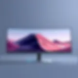 Sleek and Modern Aesthetic Sleek design of the LG ultrawide monitor
