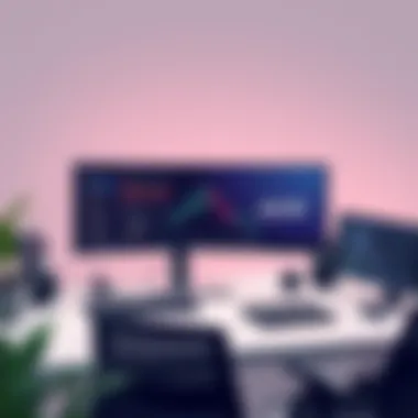 Professional workspace featuring the LG monitor