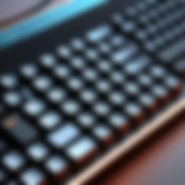 Illustration of an optimized typing experience with TKL hot-swappable keyboards