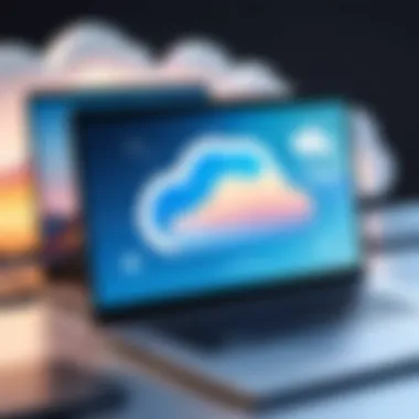 Seamless integration of cloud storage services for laptops