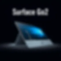 Sleek design of the Microsoft Surface Go 2 showcasing its portability