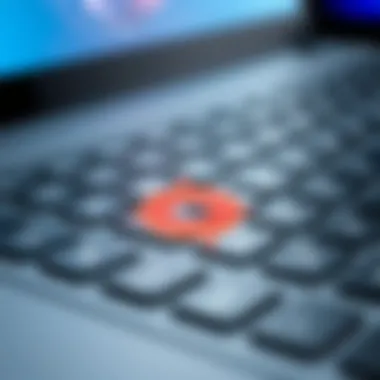 Enhanced Functionality with Surface Keyboard Close-up of the Microsoft Surface Go 2 keyboard highlighting its functionality