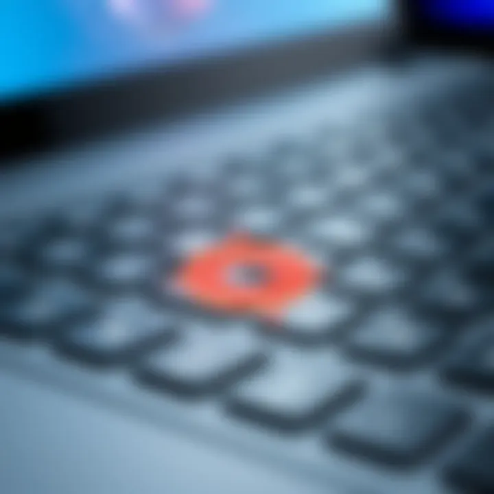 Enhanced Functionality with Surface Keyboard Close-up of the Microsoft Surface Go 2 keyboard highlighting its functionality