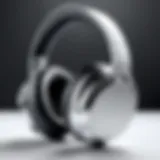 Close-up view of premium mid-range over-ear headphones showcasing ear padding and ergonomic design