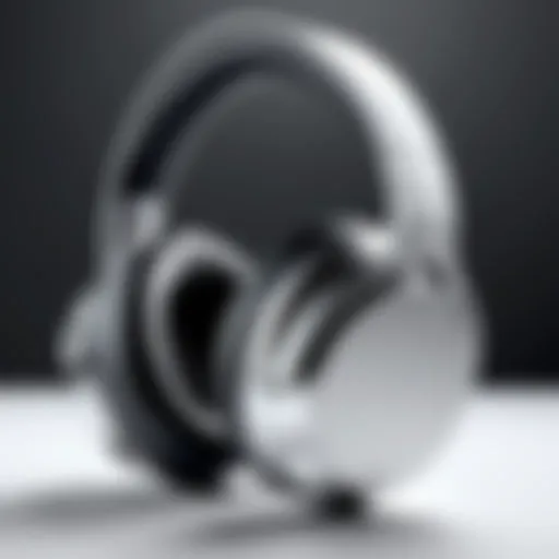 Close-up view of premium mid-range over-ear headphones showcasing ear padding and ergonomic design