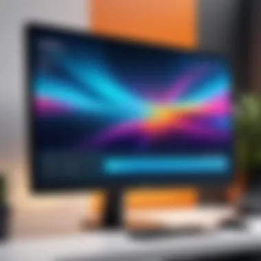 Sleek and Modern Monitor Design