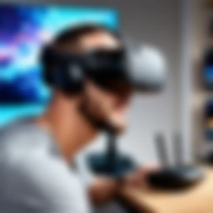 User interface of Vive Wireless Adapter setup software