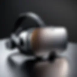 Oculus Rift headset displayed on a sleek surface