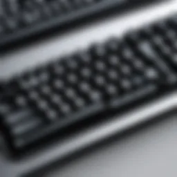 Office Depot mechanical keyboard showcasing its sleek design