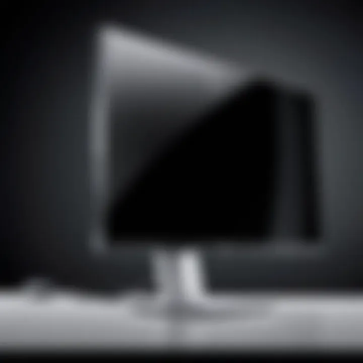 Side view of a Dell monitor with adjustable ergonomics