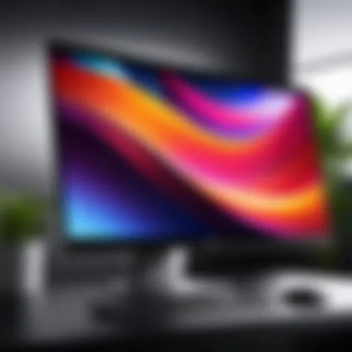 Dell UltraSharp monitor showcasing stunning color accuracy