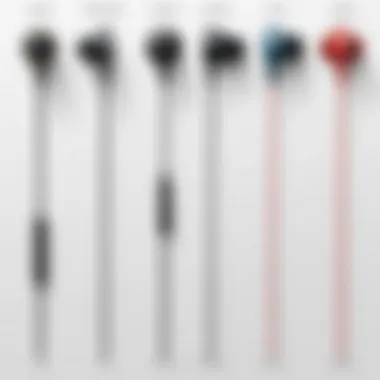 Comparison chart of various earbud microphones