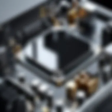 Detailed close-up of high-quality PC components.