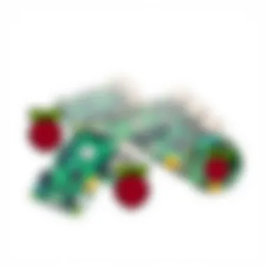 Different models of Raspberry Pi showcased together