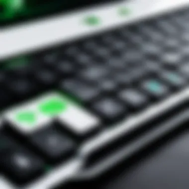 Close-up of the Razer Blade White's keyboard and touchpad highlighting usability