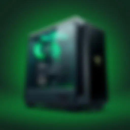 Razer prebuilt gaming system showcasing sleek design