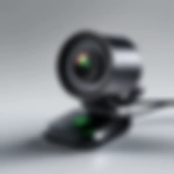 Razer webcam showcasing sleek design and build quality