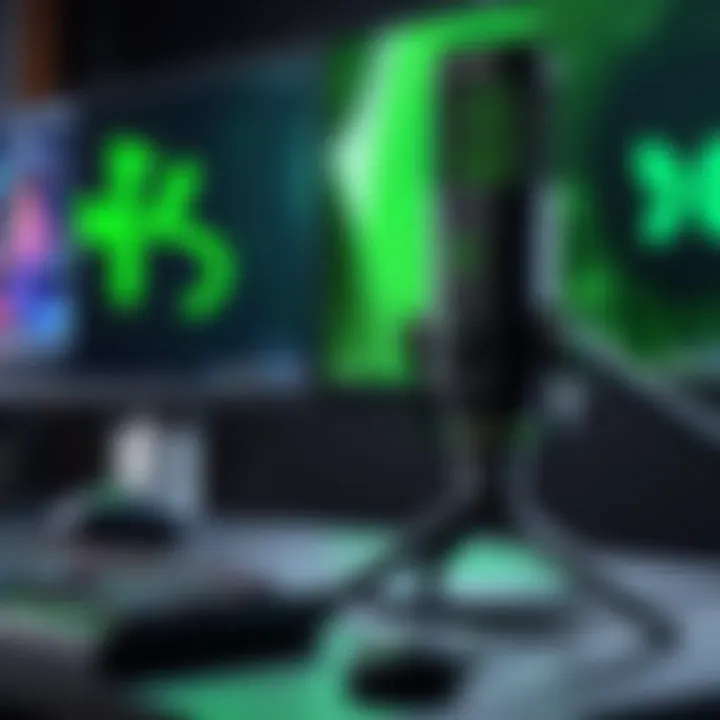 Razer X Mic in action during a live streaming session