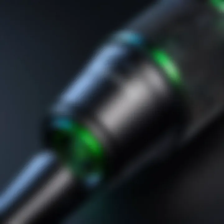 Close-up view of Razer X Mic's technical specifications and features