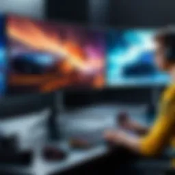 High refresh rate esports monitor showcasing gameplay