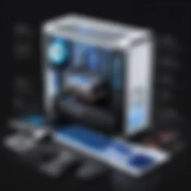 Key Components of a Gaming PC High-performance gaming PC components laid out for selection