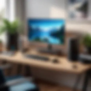 Ideal Home Office Setup Featuring Modem Home office setup with modem