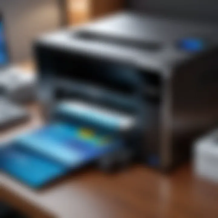 Illustration of printer software installation