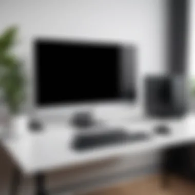Elegant Minimalist Home Computer Setup Sophisticated Small Home Computer Design