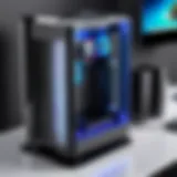 An advanced AIO water cooler showcased in a modern gaming setup