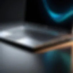 Sleek design of a high-performance laptop