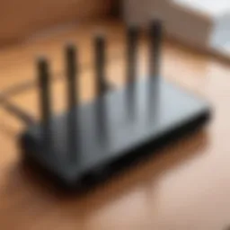 High-end modem router showcasing advanced technology features