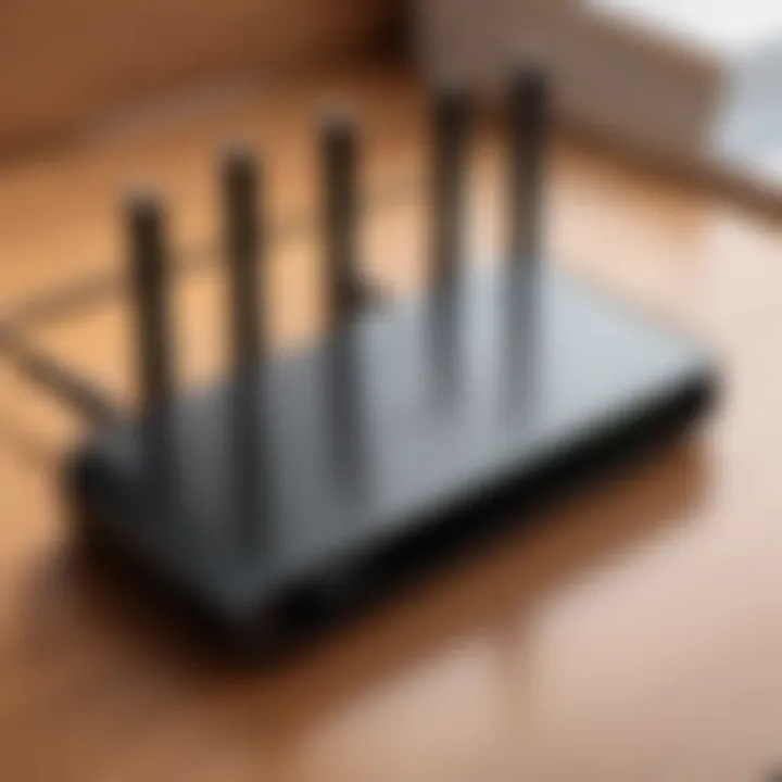 High-end modem router showcasing advanced technology features