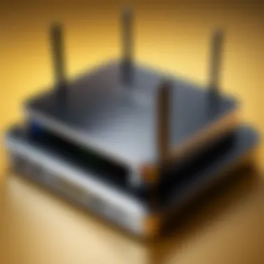 Visual representation of modem router compatibility with various ISPs