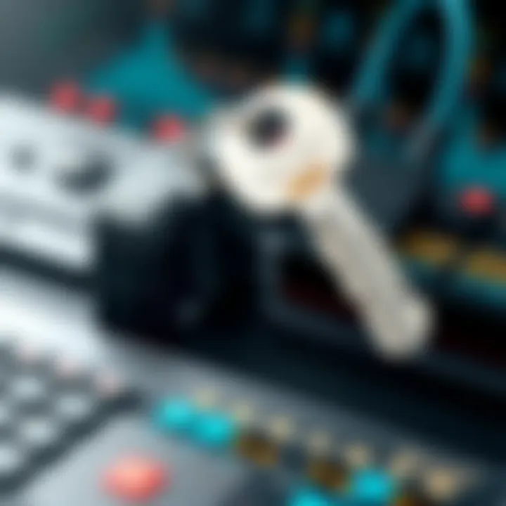 Graph illustrating the security features related to mechanical keys