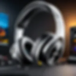 High-fidelity bass gaming headset with immersive design