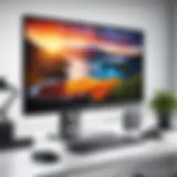 Sleek Dell monitor desk mount in modern workspace