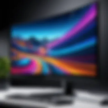 Innovative Curved Monitor Design Close-Up