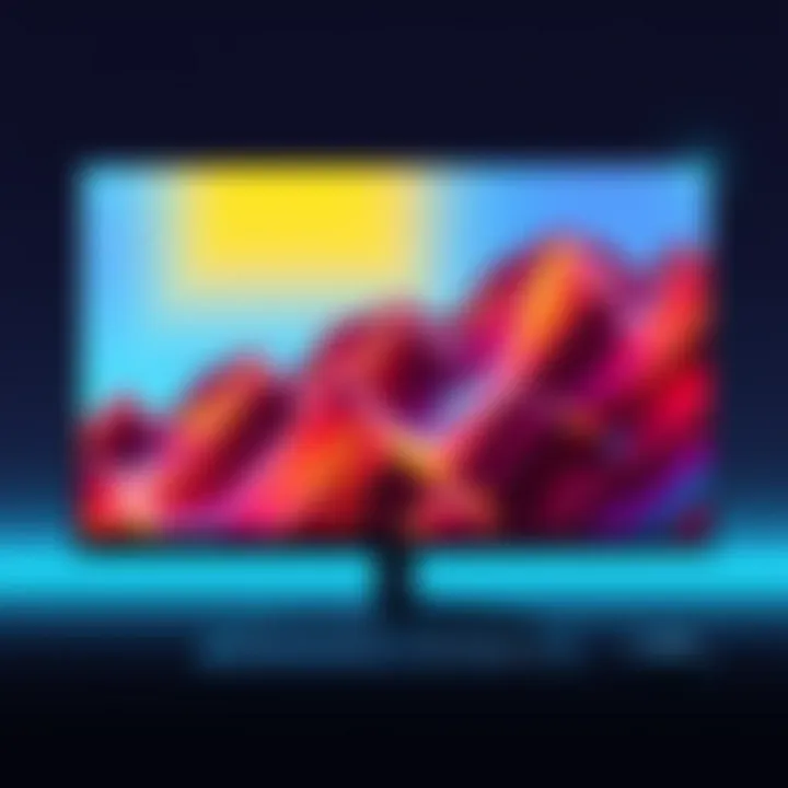 The Brilliance of 4K Ultra HD Display Technology An advanced 4K Ultra HD display showcasing vibrant colors and clarity