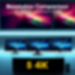 A visual representation of 4K resolution compared to other standards