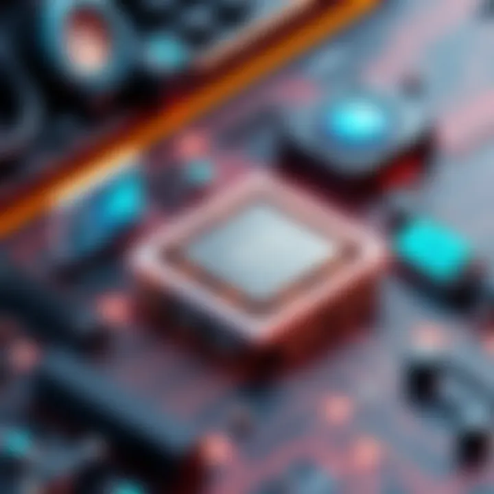 Future Trends in CPU Technology Futuristic concept of CPU technology evolution