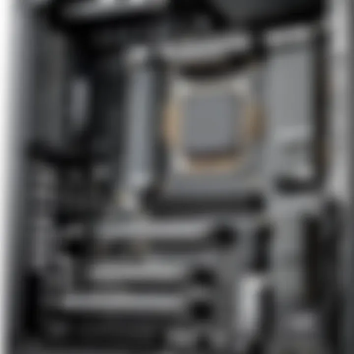 E-ATX motherboard installed in a gaming PC setup