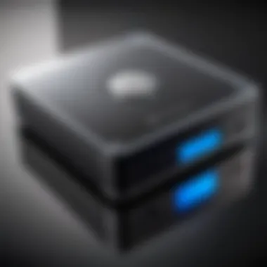 Sleek Design of Modern External CD Drives A modern external writable CD drive showcasing sleek design and connectivity options