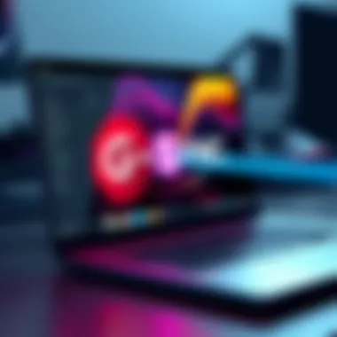 G-Sync technology illustrated with laptop display