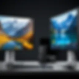 Comparison of different monitor sizes