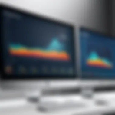 Market trends graph indicating fluctuations in monitor prices