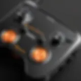 Detailed view of the SteelSeries MixAmp showcasing its design and controls