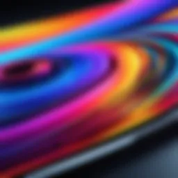 A close-up of a 4K Ultra HD display showcasing vibrant colors and clarity.