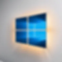 Windows Logo on Digital Background